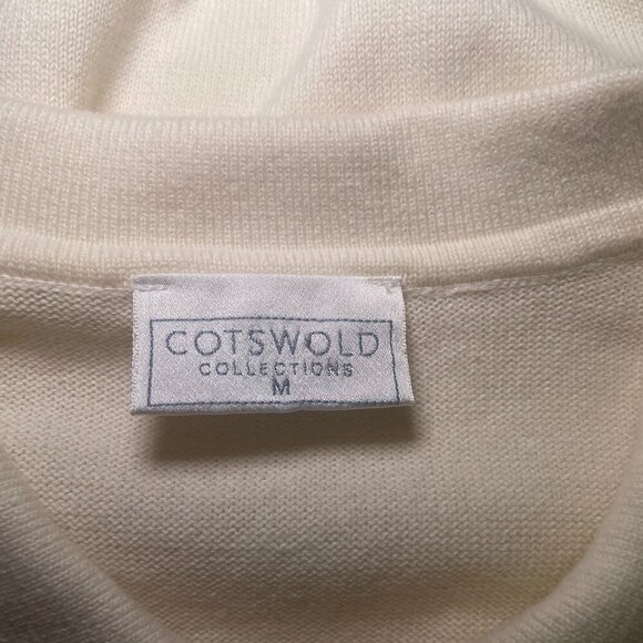 Cotswold Collection Embroidered Floral Cotton Sweater Medium - Picture 7 of 7